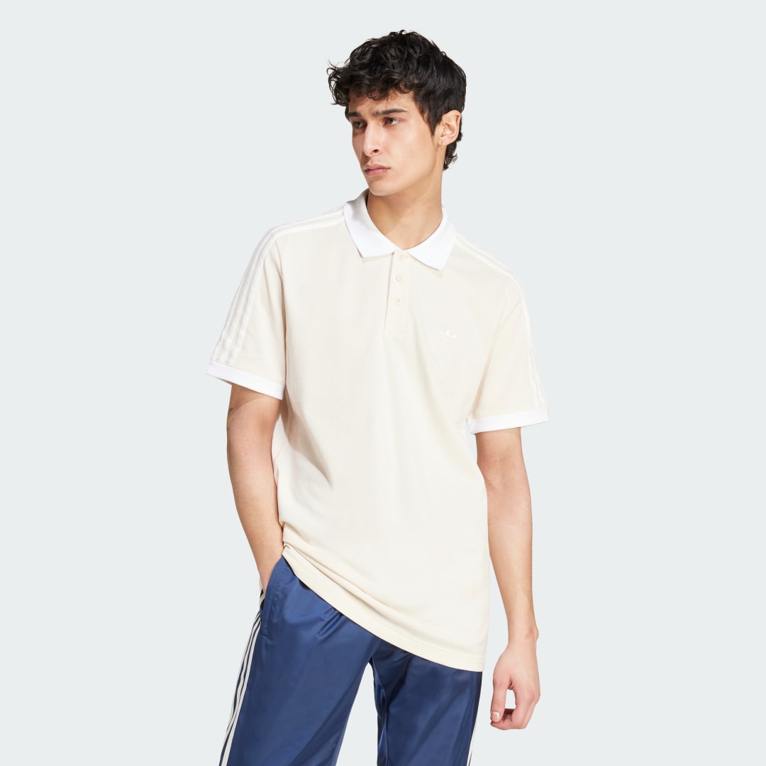 adidas Adicolor Classics 3-Stripes Polo Shirt Lifestyle A/L Men Wonder White
