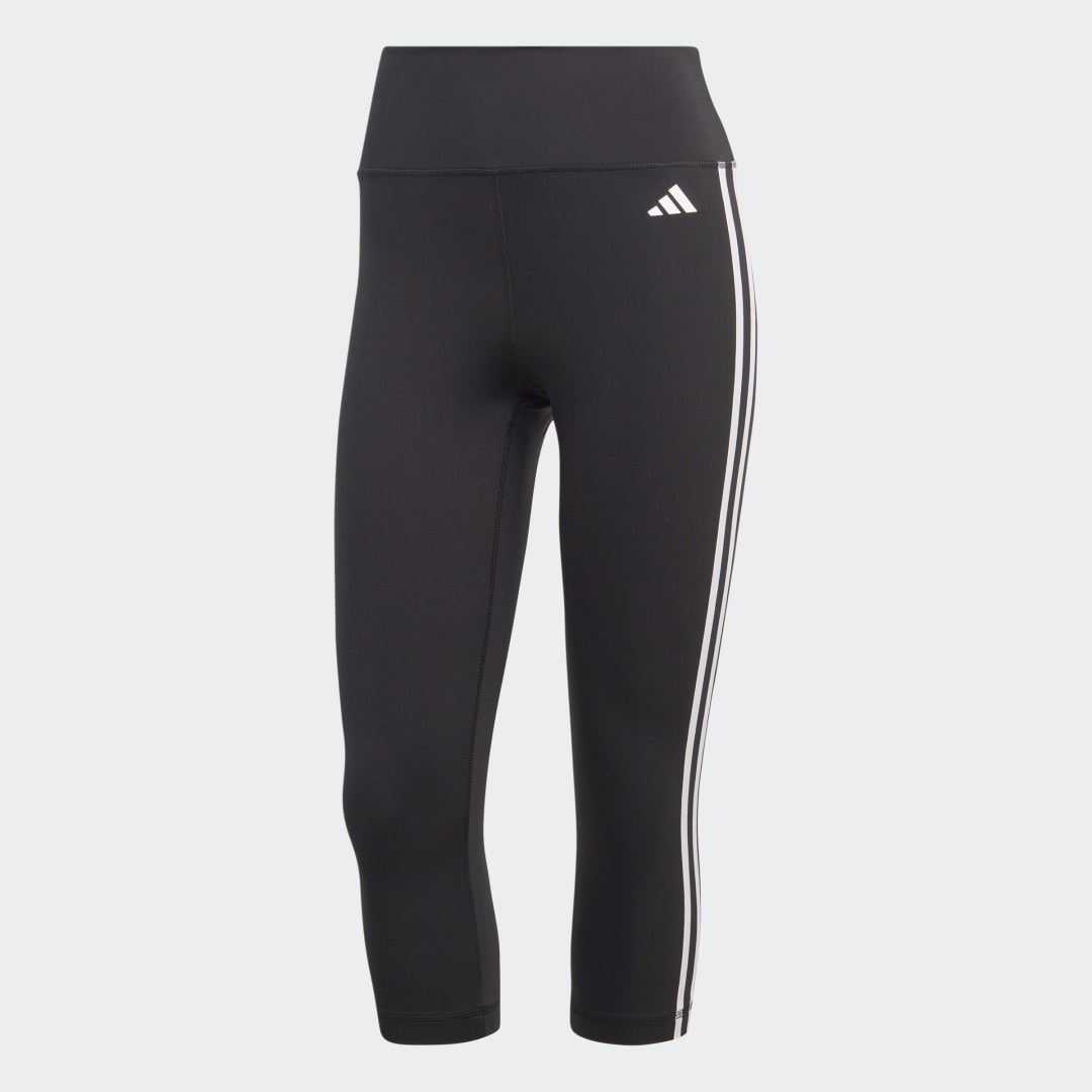 adidas Train Essentials 3-Stripes High-Waisted 3/4 Leggings Gym & Training,Training A/L Women Black