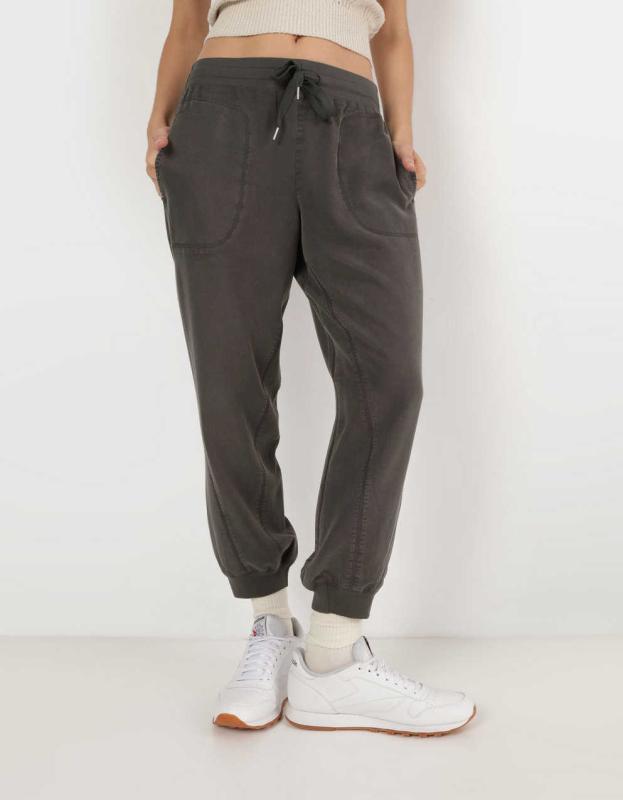 Aerie Twill Jogger - Smoked Gray, XXS 