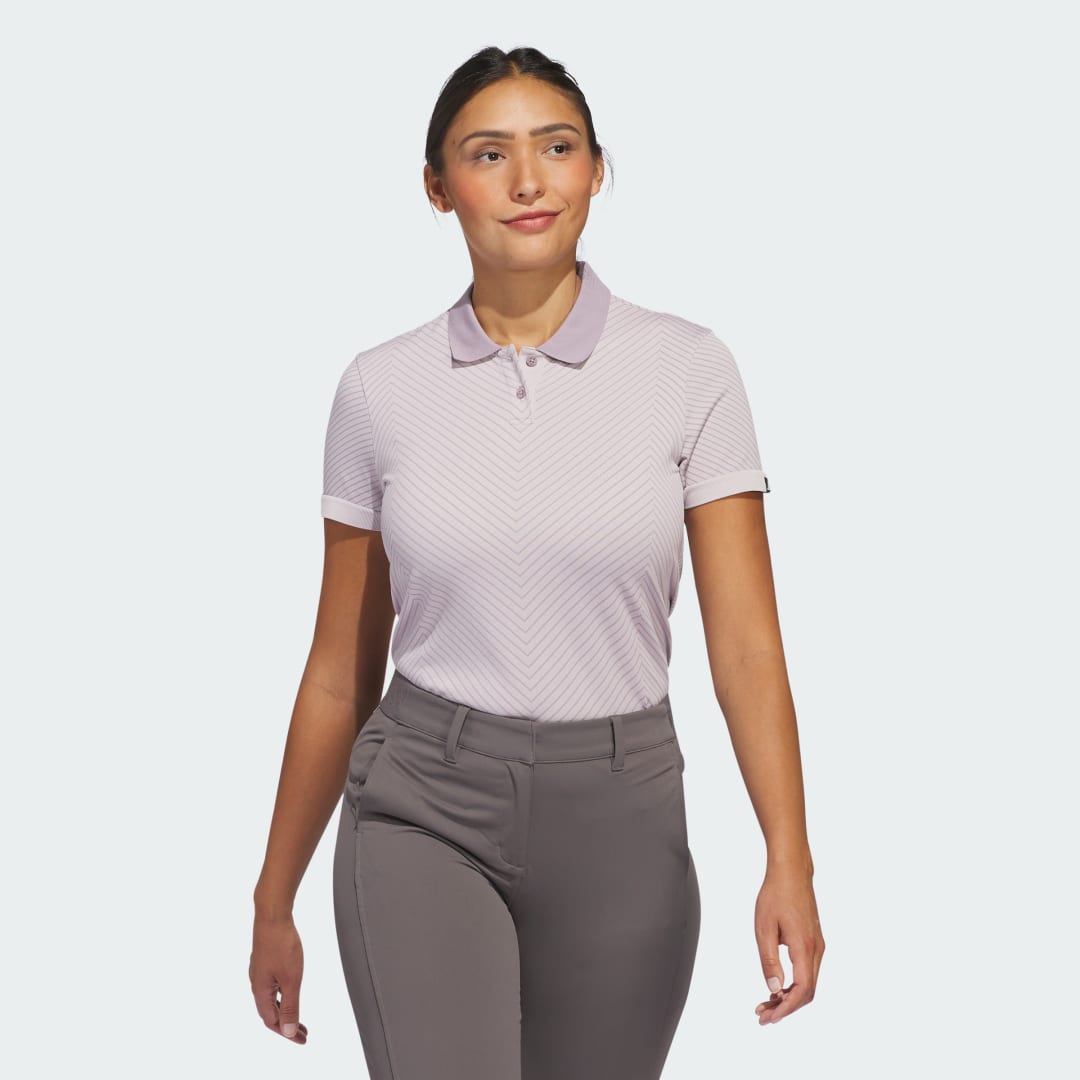 adidas Ultimate365 Tour Primeknit Polo Shirt Golf XS Women Putty Mauve