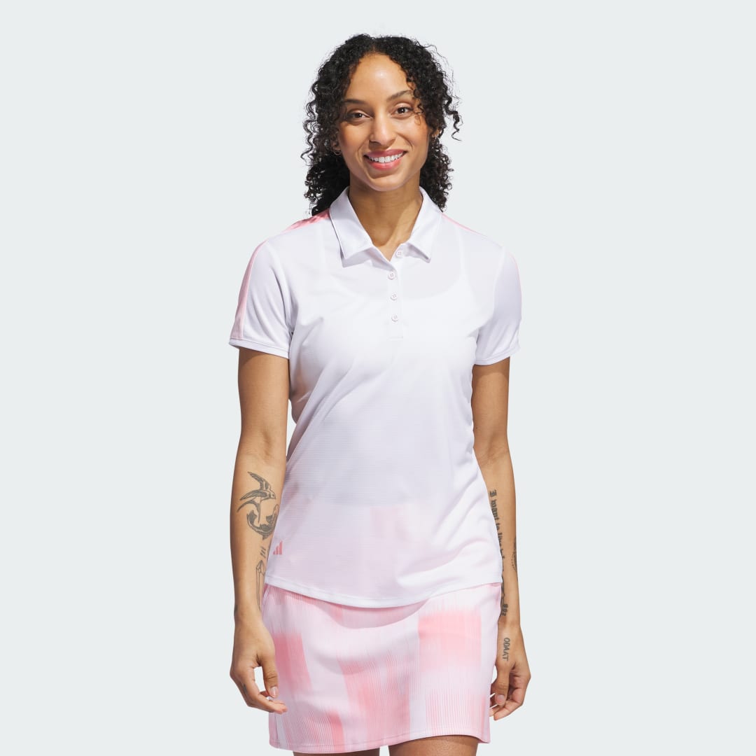 adidas Ultimate365 Printed Polo Golf A/S Women White