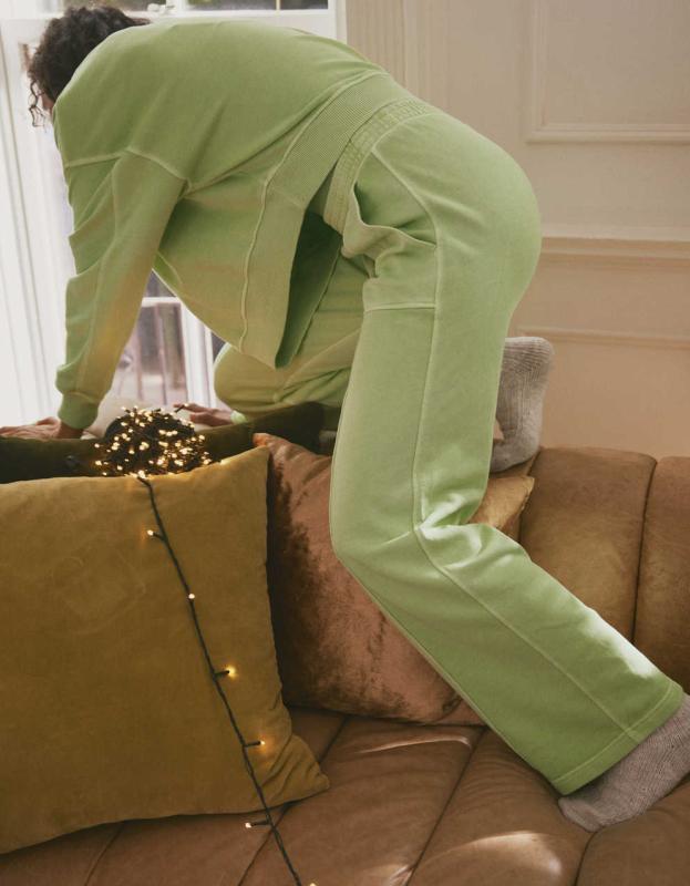 Aerie House Party Skater Pant - Ticket Green, XXS 