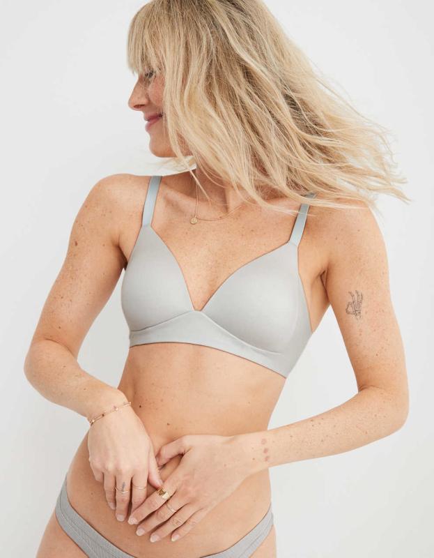 Sunnie Wireless Lightly Lined Bra - Glacier Gray, 34 A 