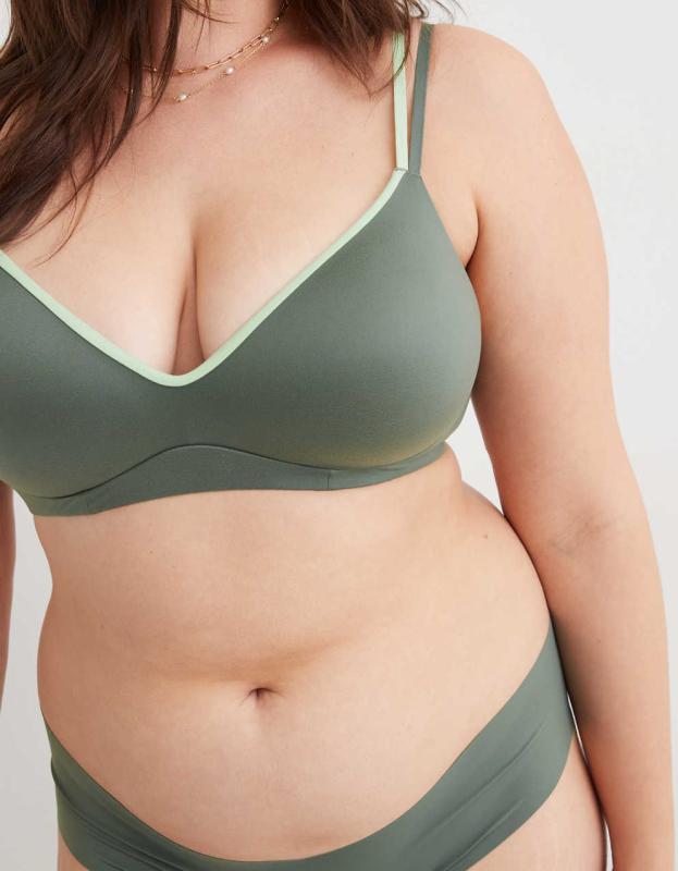 Sunnie Wireless Push Up Strappy Bra - Royal Palm, 70A 
