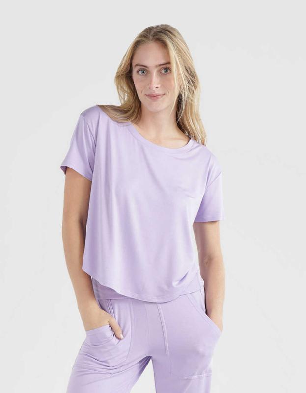 Aerie Real Soft® Sleep Tee - Purple Wash, XS 