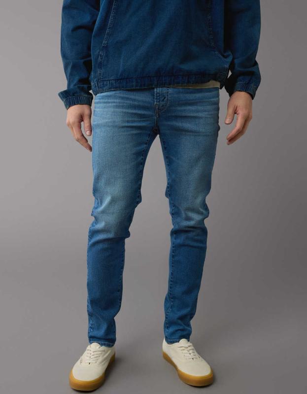 AE AirFlex+ Skinny Jean - Blue Street, 33W x 32L 