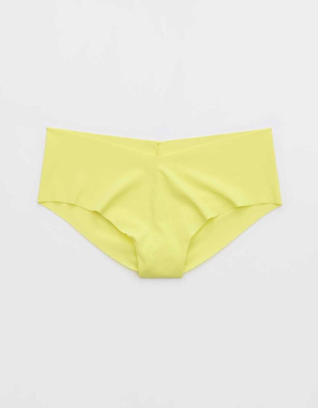 SMOOTHEZ No Show Cheeky Underwear - Green Sheen, XS 