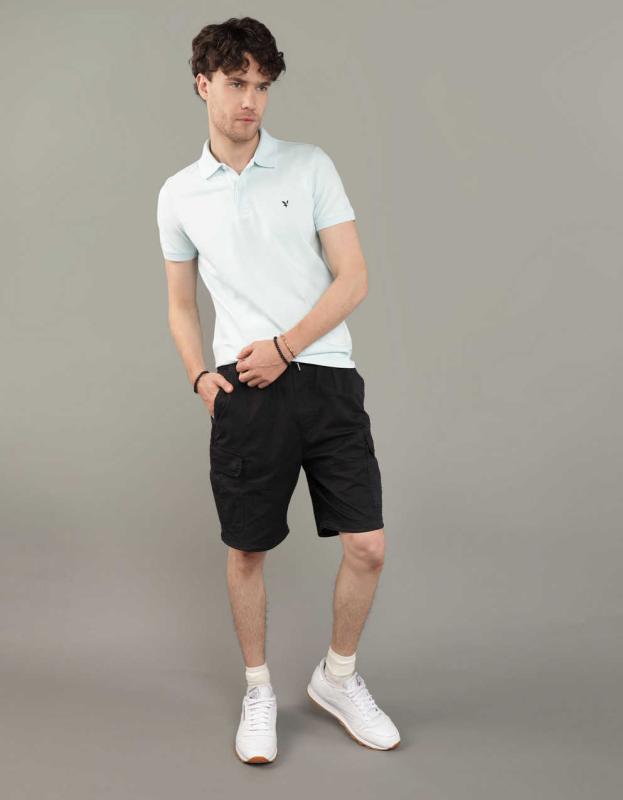 AE Slim Fit Flex Pique Polo Shirt - Vitamin Sea, XS 
