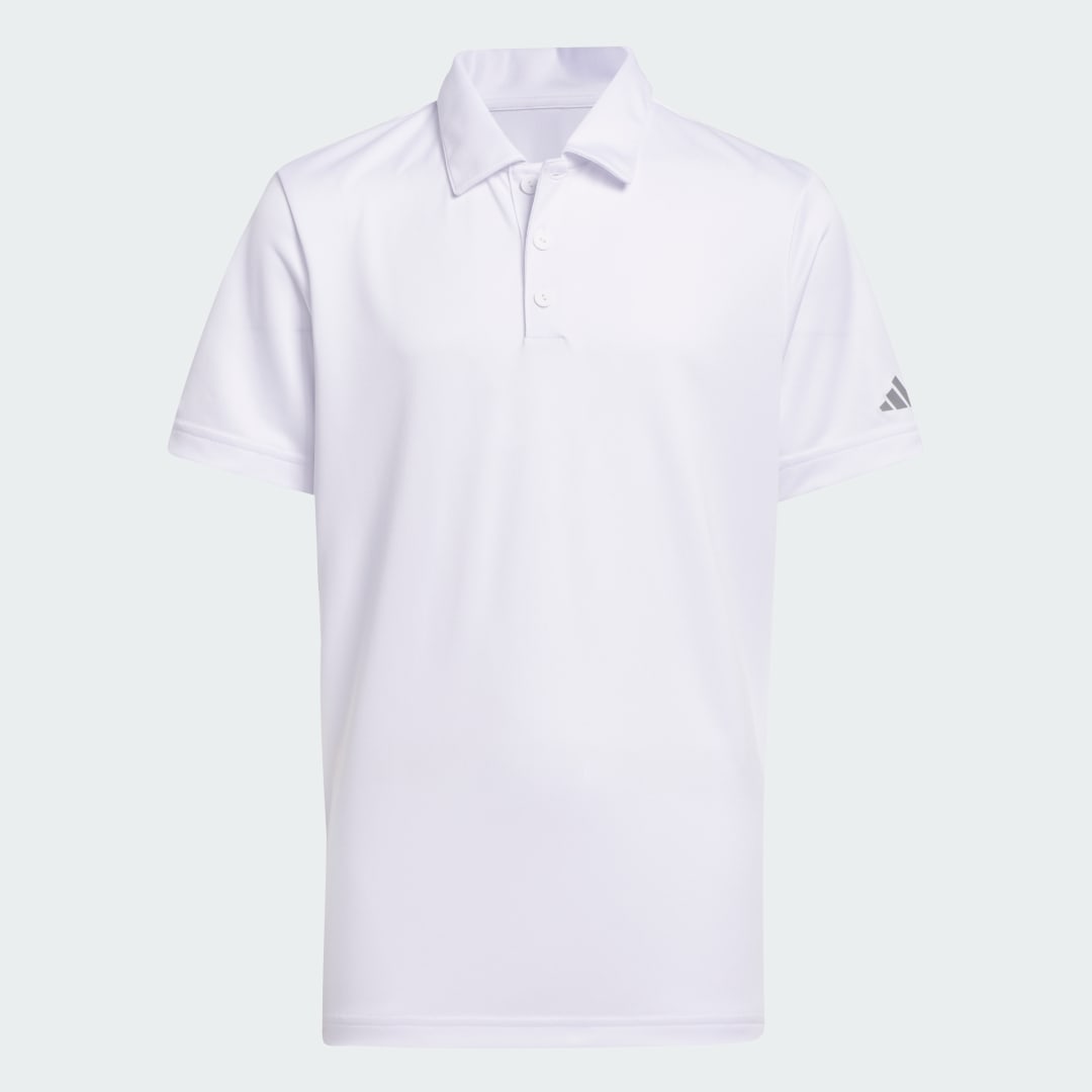 adidas Performance Short Sleeve Polo Shirt Kids Golf 140 Kids White