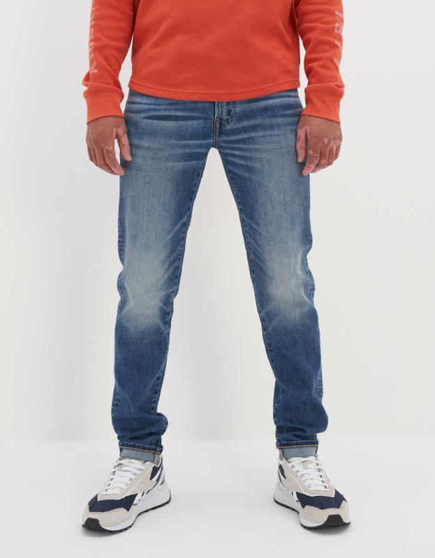 AE AirFlex+ Skinny Cropped Jean - Medium Wash, 31W x 32L 