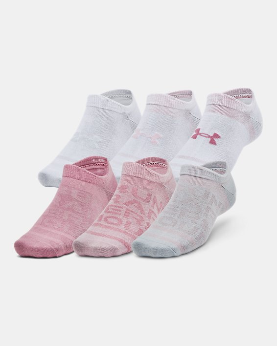 UA Essential Unisex 6-Pack No-Show Socks