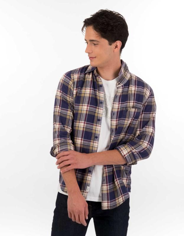 AE Slim Fit Everyday Button-Up Shirt - Navy, XS 