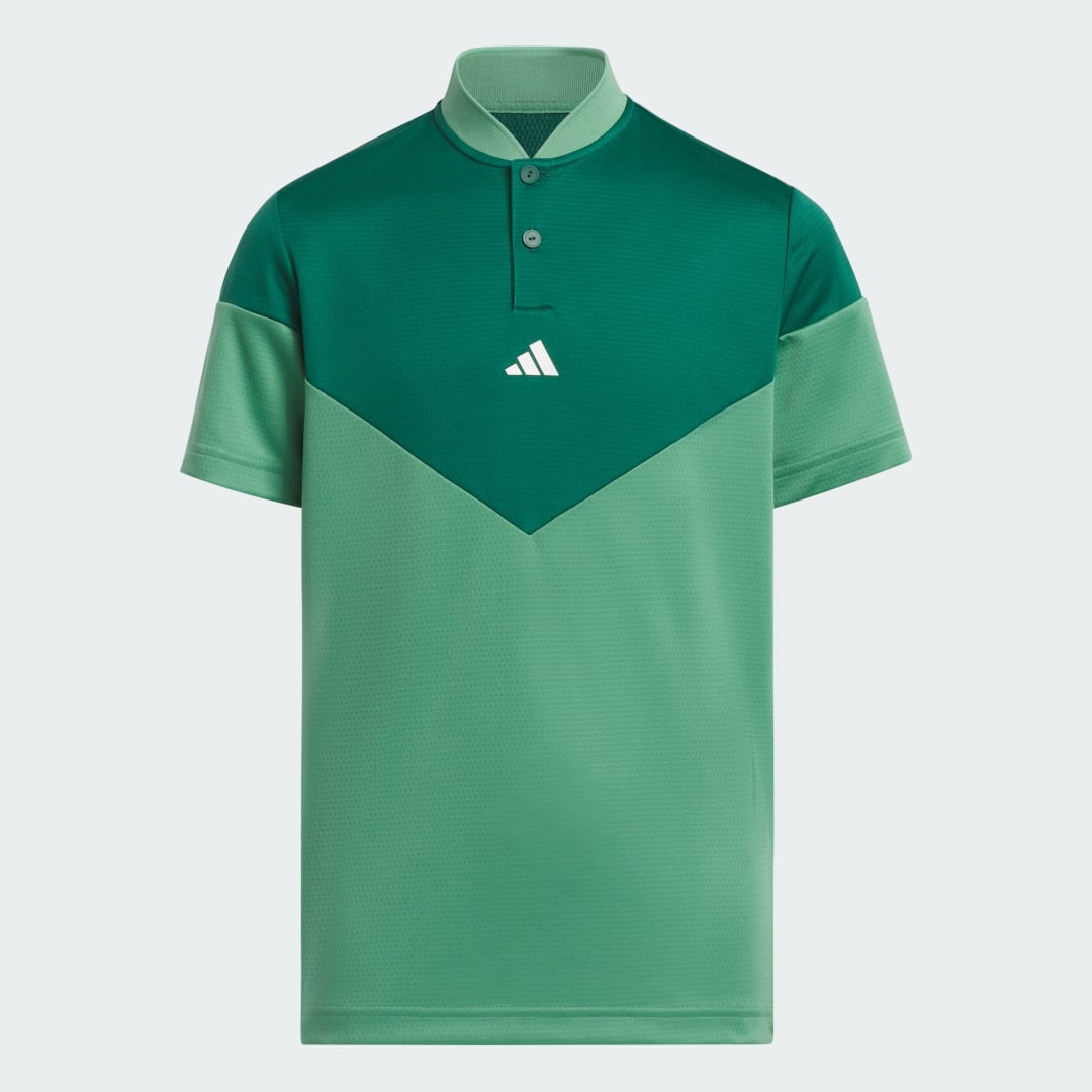 adidas Boys HEAT.RDY Sport Collar Polo Golf A/176 Kids Preloved Green