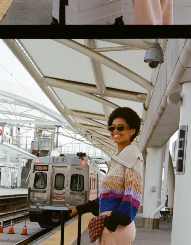 Aerie Double Zip Cardigan - Purple, XXS 