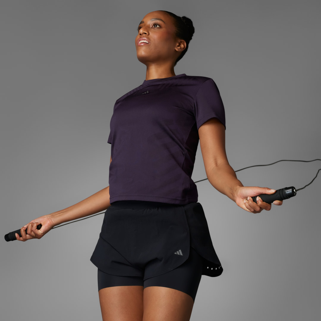 adidas Designed for Training HEAT.RDY HIIT 2-in-1 Shorts Training XL Women Black