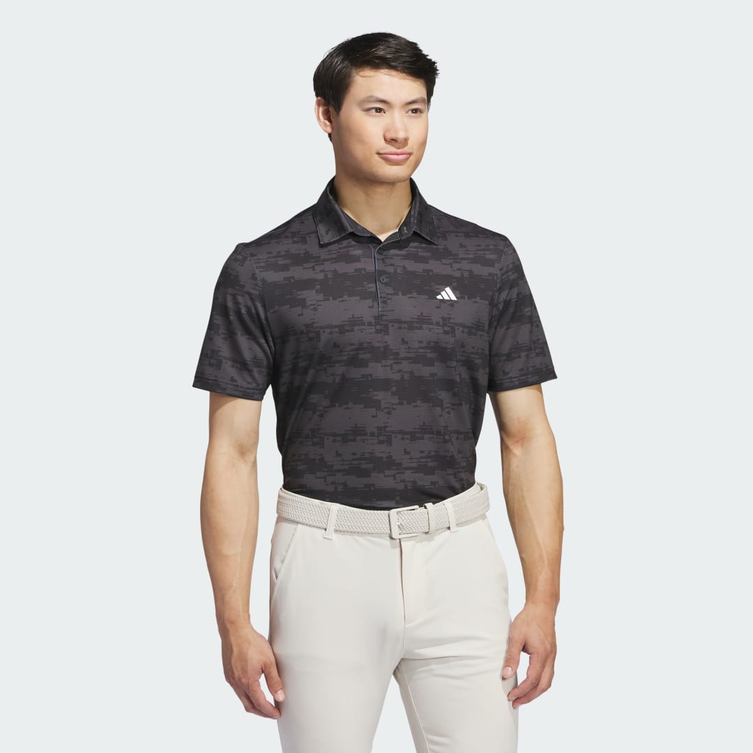 adidas Ultimate365 HEAT.RDY Stripe Polo Shirt Golf XS,S,L,XL,3XL,A/2XS,A/XS,A/S,A/M,A/L,A/XL,A/2XL,A/3XL,A/4XL Men Grey / Black
