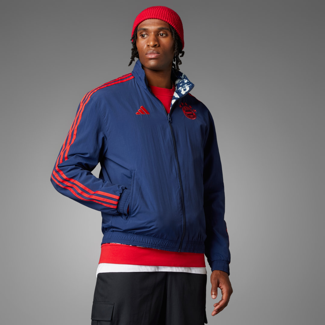 adidas FC Bayern Anthem Jacket Football XL Men Indigo