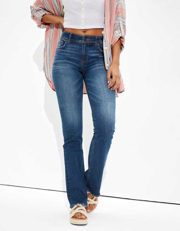 AE Low-Rise Kick Bootcut Jean - Dark Vintage, 00 