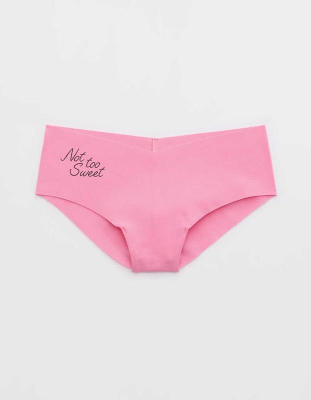 Superchill No Show Cotton Cheeky Underwear - Country Pink, XL 
