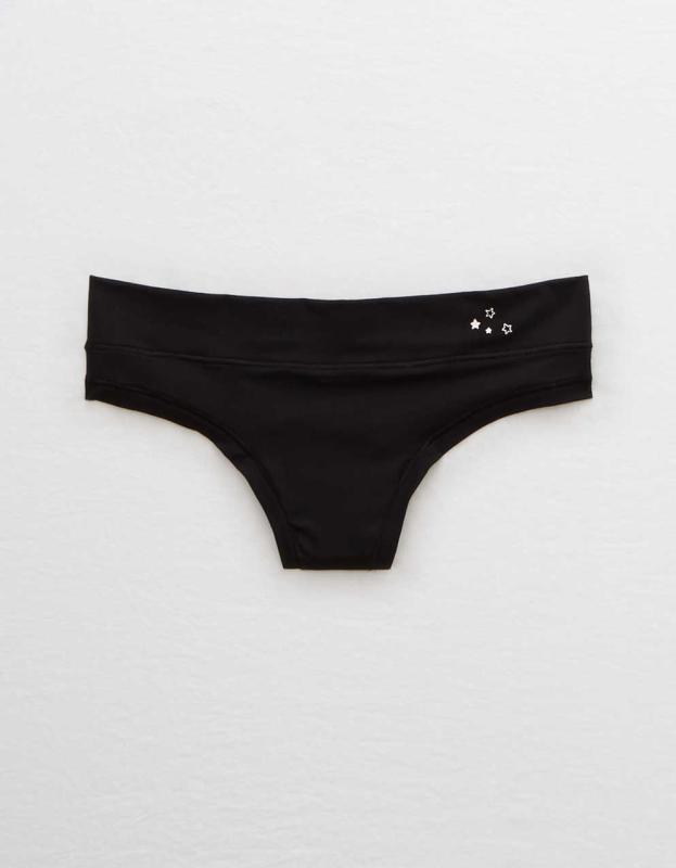 SMOOTHEZ Everyday Thong Underwear - True Black, L 