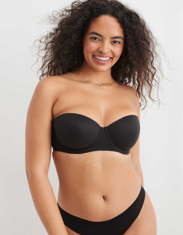 Sunnie Strapless Lightly Lined Bra - True Black, 34D 