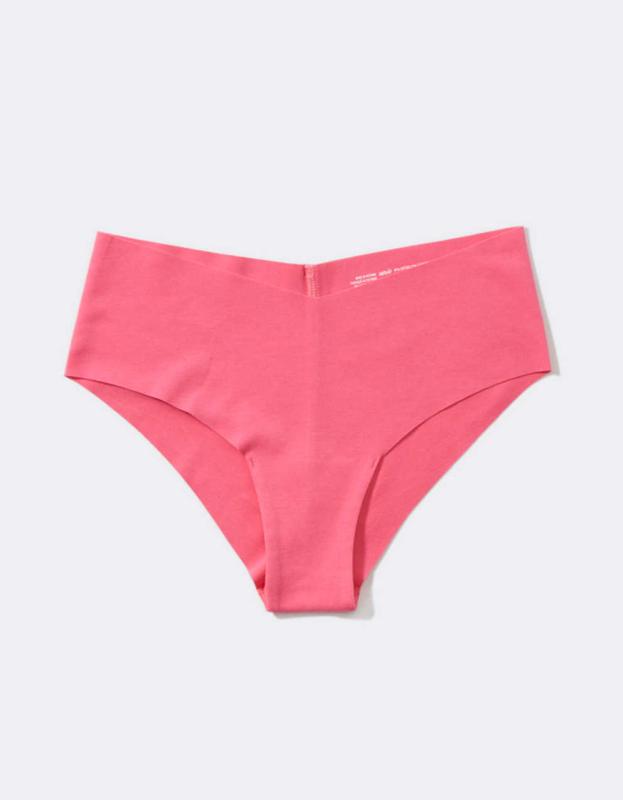 Superchill No Show Cotton Cheeky Underwear - Pink Clay, XS 