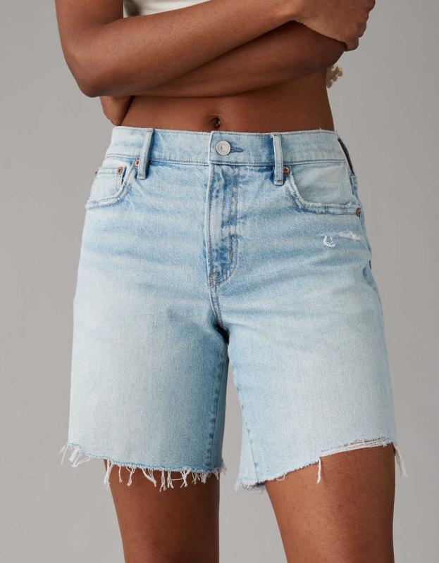 AE Strigid 8" Perfect Denim Bermuda Short - Indigo Waters, 0 