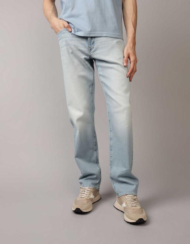 AE AirFlex+ Original Straight Jean - Silver Light Blue, 32W x 30L 