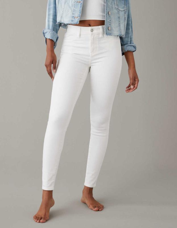 AE Ne(x)t Level High Waisted Jegging - Bright White, 6 