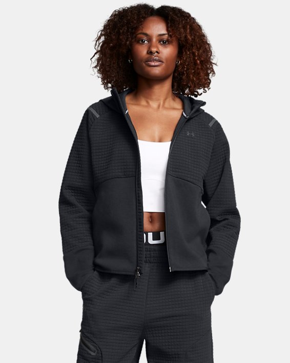 UA Unstoppable Fleece Grid Women's Full Zip
