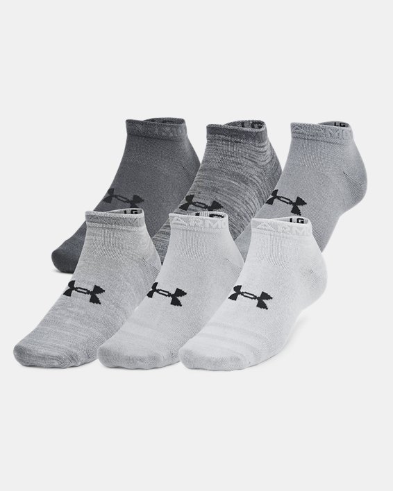 UA Essential Unisex 6-Pack Low Cut Socks