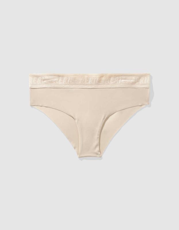 SMOOTHEZ No Show Logo Cheeky Underwear - Dawn, M 