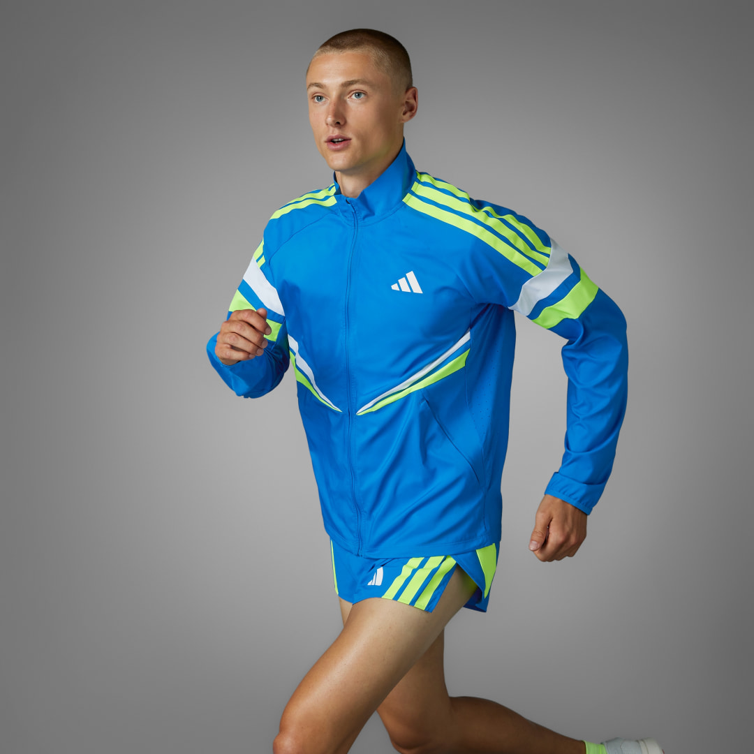 adidas Adizero Retro Running Jacket Running XL Men Blue