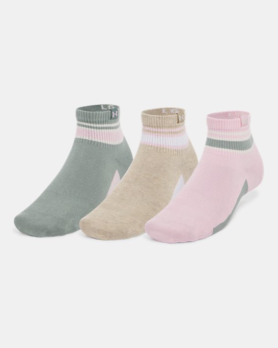 UA Sportstyle Cotton Unisex 3-Pack Quarter Socks