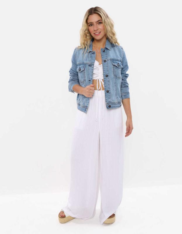 AE Strigid Classic Denim Jacket - Light Wash, XS 