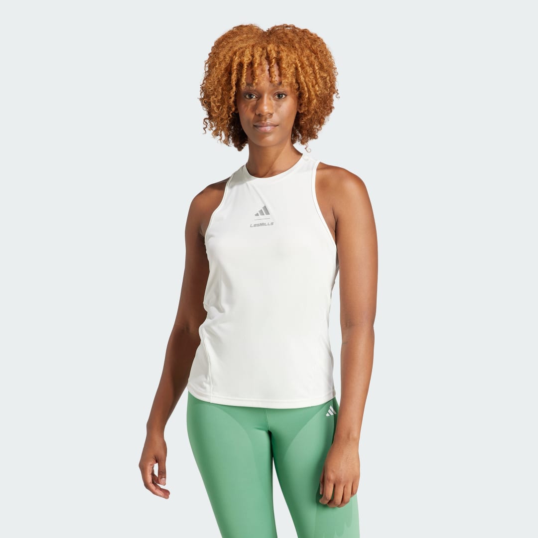 adidas Les Mills Graphic Tank Top Training A2XL Women White