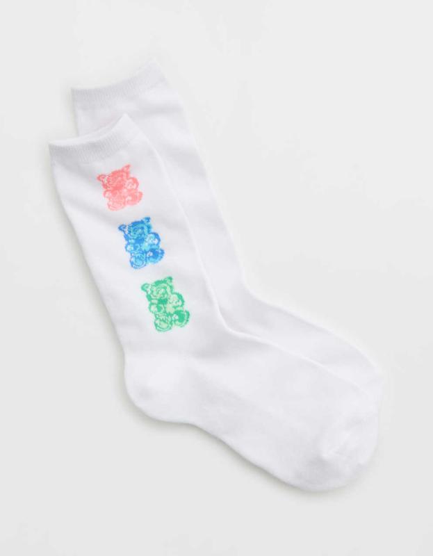 Aerie Real Soft® Crew Socks - Raw White, One Size 