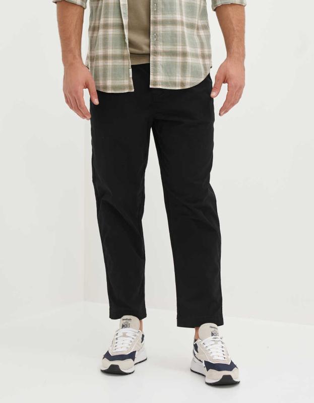 AE Flex Loose Cropped Chino - Black, 29W x 32L 