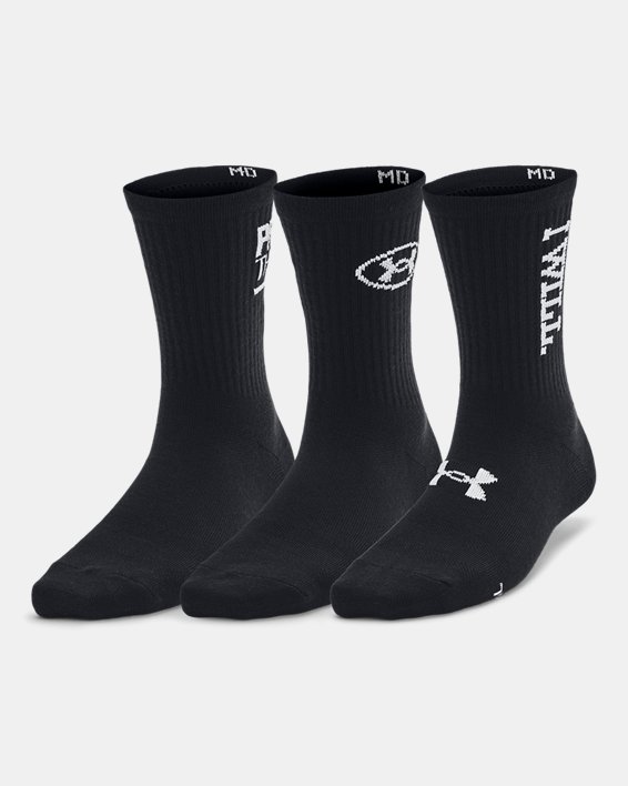UA Essential Women's 3-Pack Mid Crew Socks