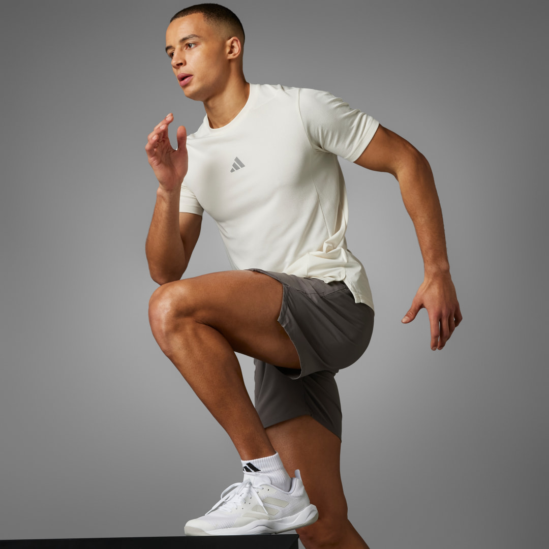 adidas Designed for Training HIIT Workout HEAT.RDY Tee Training A/S Men White