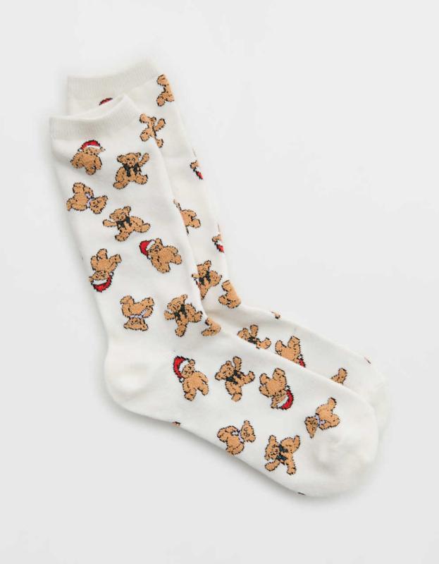 Aerie Graphic Crew Socks - Toasty, One Size 