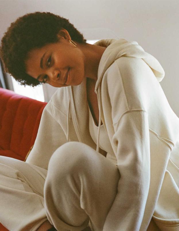 OFFLINE By Aerie Cloud Fleece Full Zip Sweatshirt - Toasted Coconut, XS 