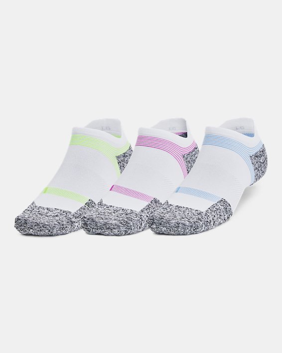 Unisex UA ArmourDry® Run Cushion 3-Pack No Show Socks