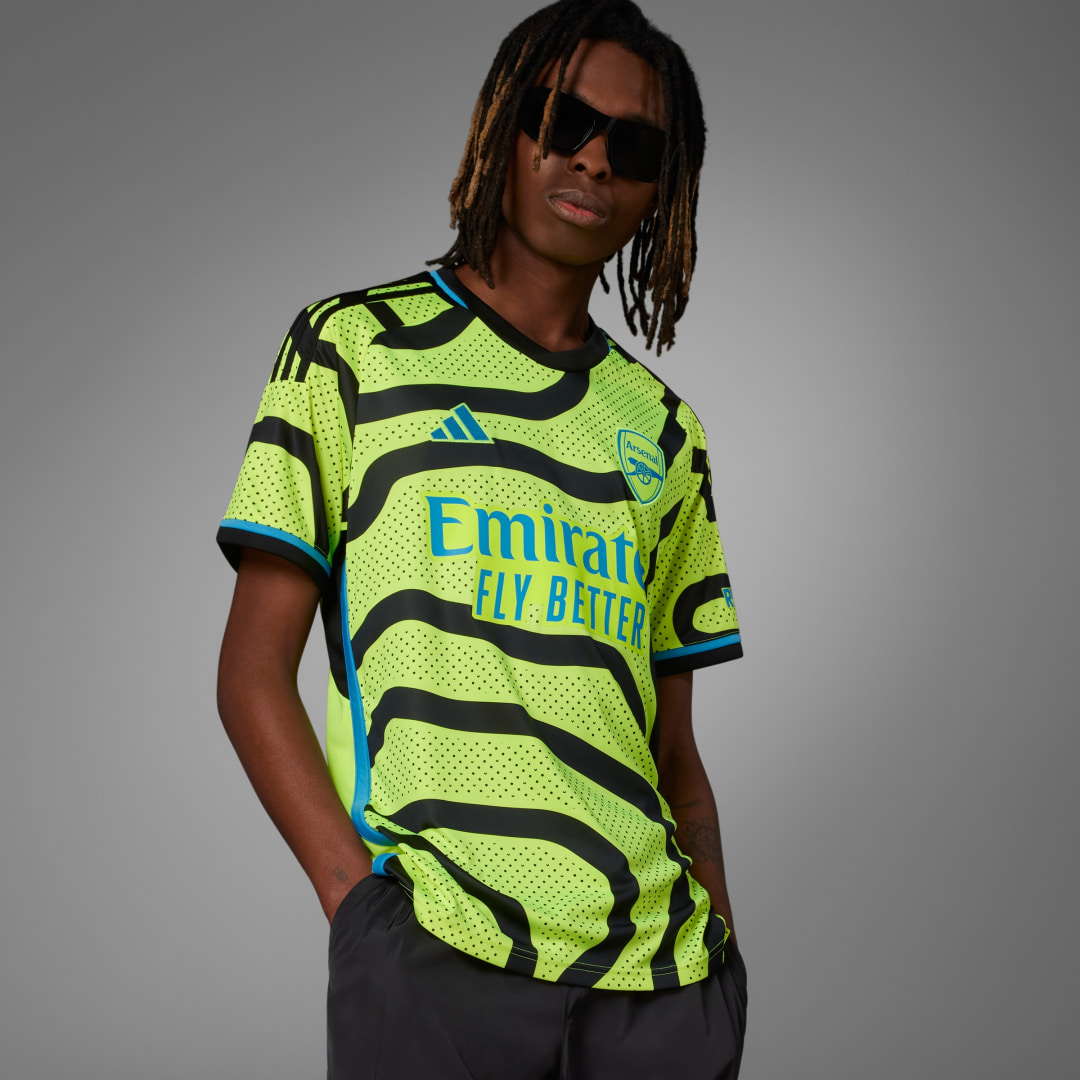 adidas Arsenal 23/24 Away Jersey Football M Men Team Yellow 2 / Black