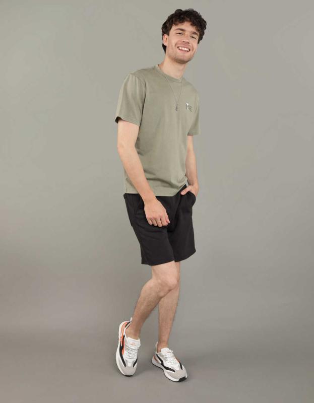 AE 24/7 Snoopy Graphic T-Shirt - Olive, M 