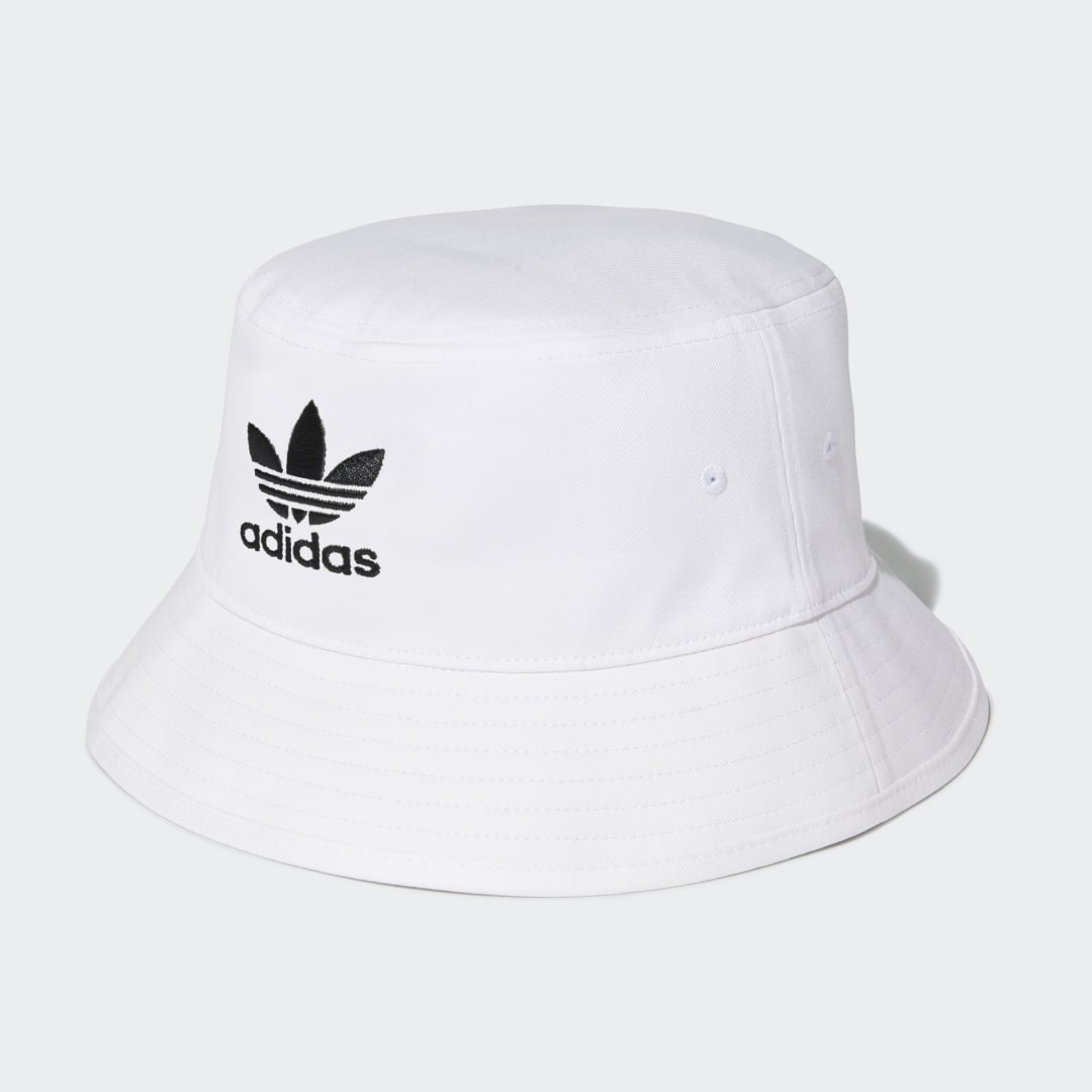adidas Adicolor Trefoil Bucket Hat Lifestyle OSFC,OSFY,OSFW,OSFM,OSFL Unisex White