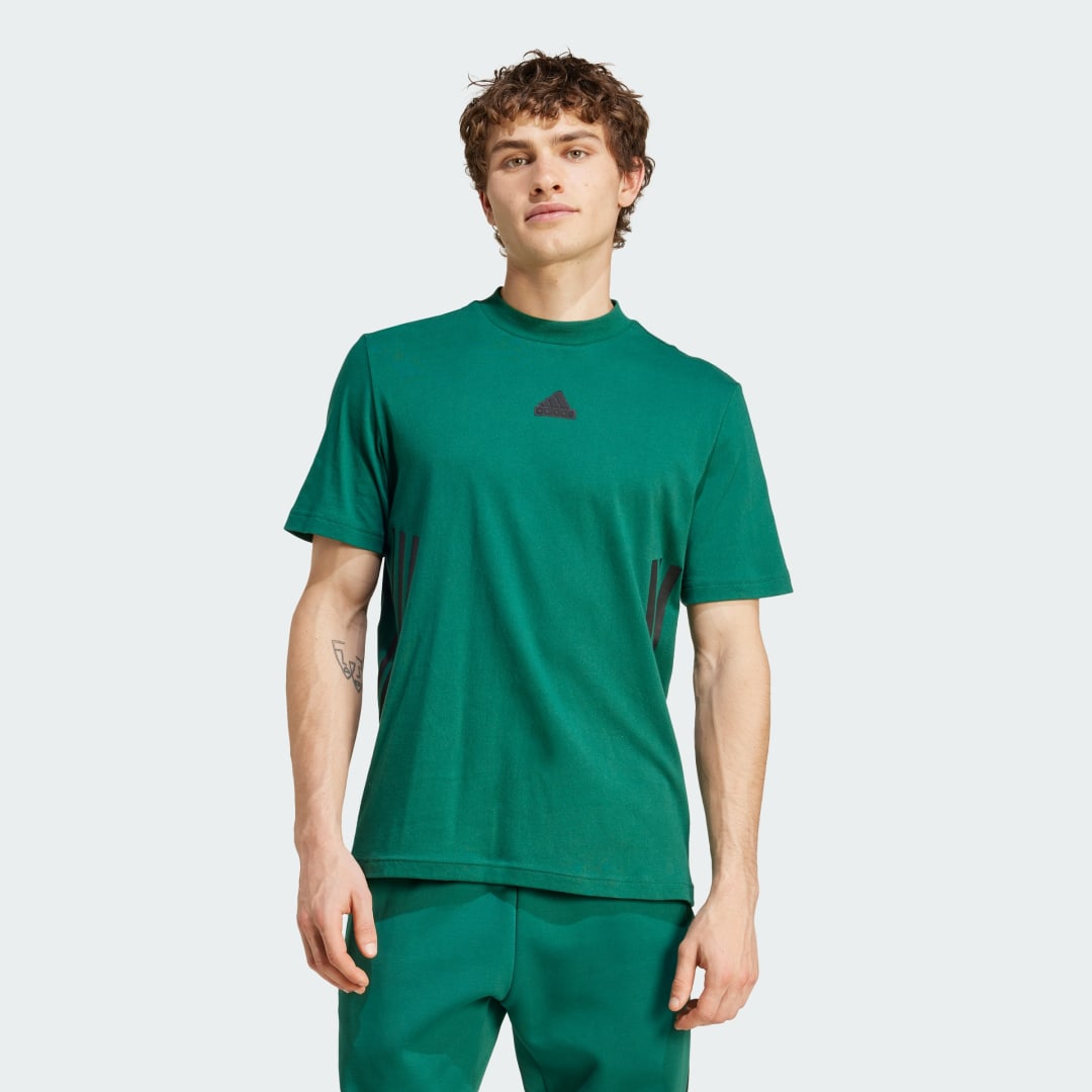 adidas Future Icons 3-Stripes Tee Lifestyle LT Men Green