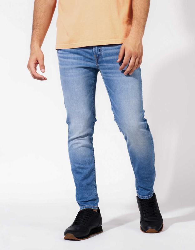 AE AirFlex+ Skinny Jean - Medium Indigo Wash, 34 X 34 