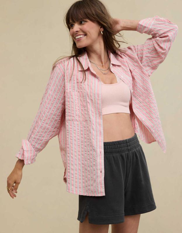 Aerie Sun's Out High Waisted Short - Smoked Gray, M 