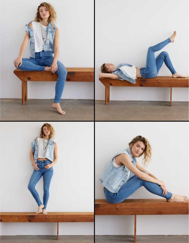 AE Next Level Super High-Waisted Jegging - Medium Vintage, 0 